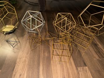 Gold Geometric Design Decorations