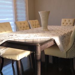 Custom Made Dining Table With Buffet 