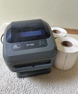 ZP 450 W/ 2 Roll Shipping Labels