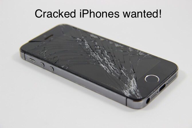 Wanted older cracked iPhones