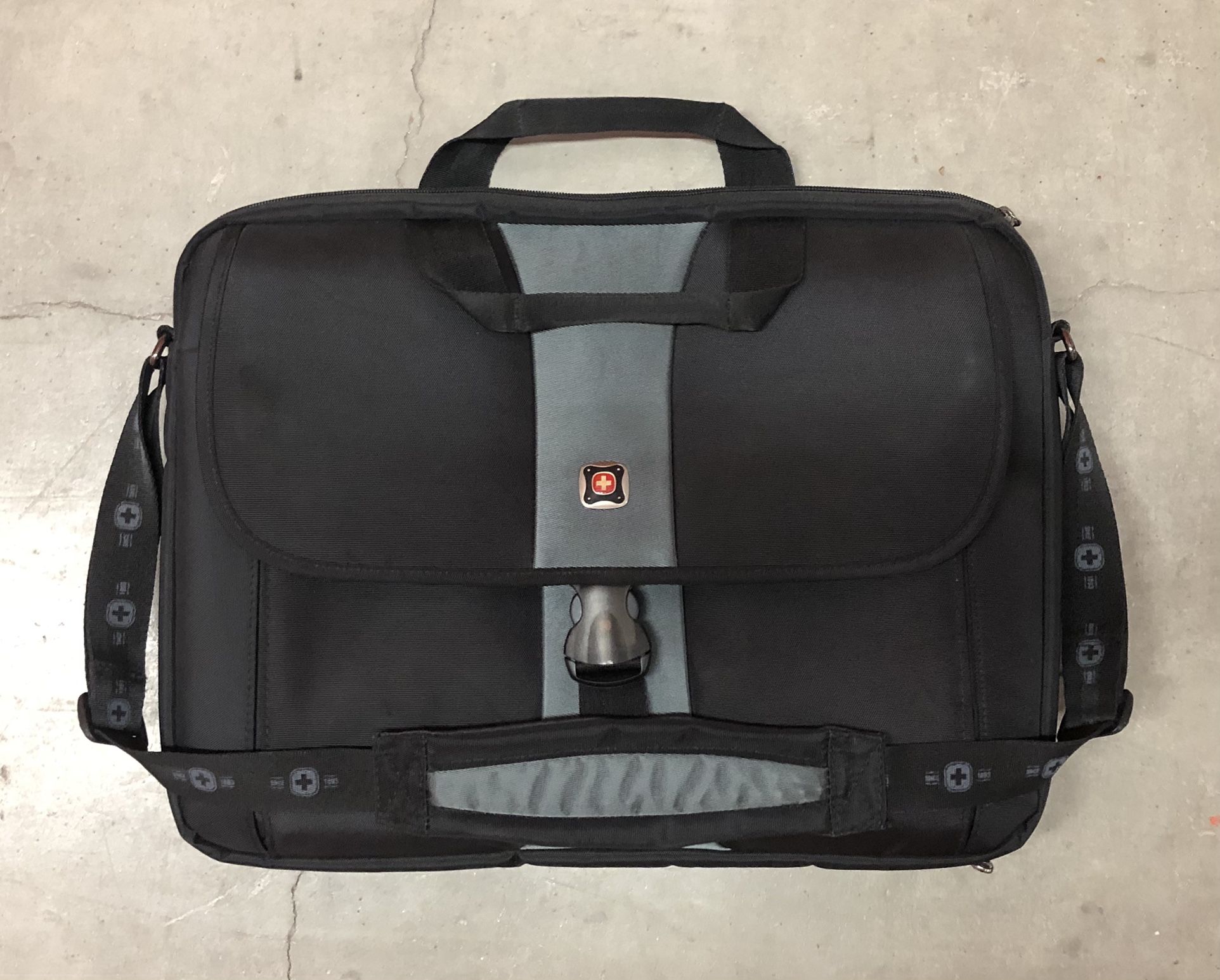 Swiss Gear Black & Gray Nylon Laptop Bag