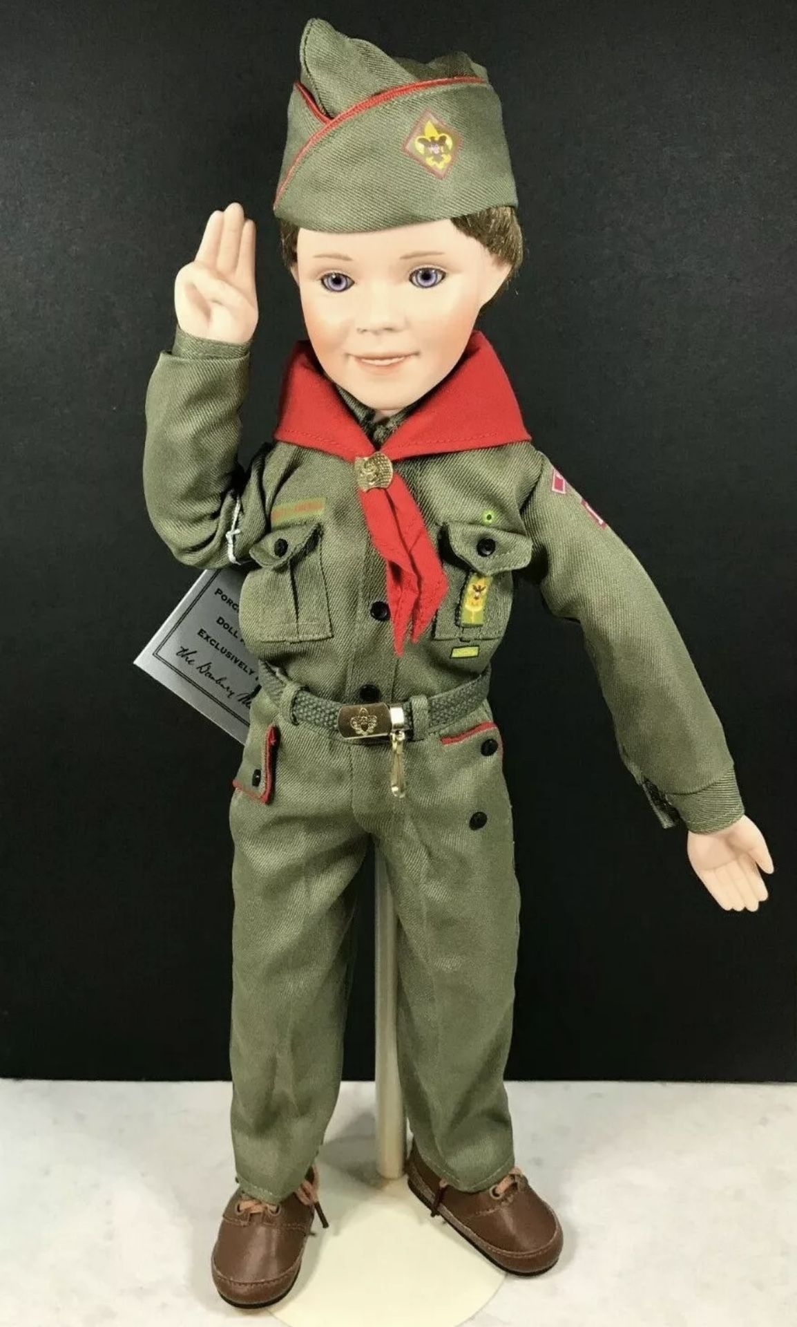 Danbury BRANDON, The Boy Scout Fine Porcelain Doll 2004