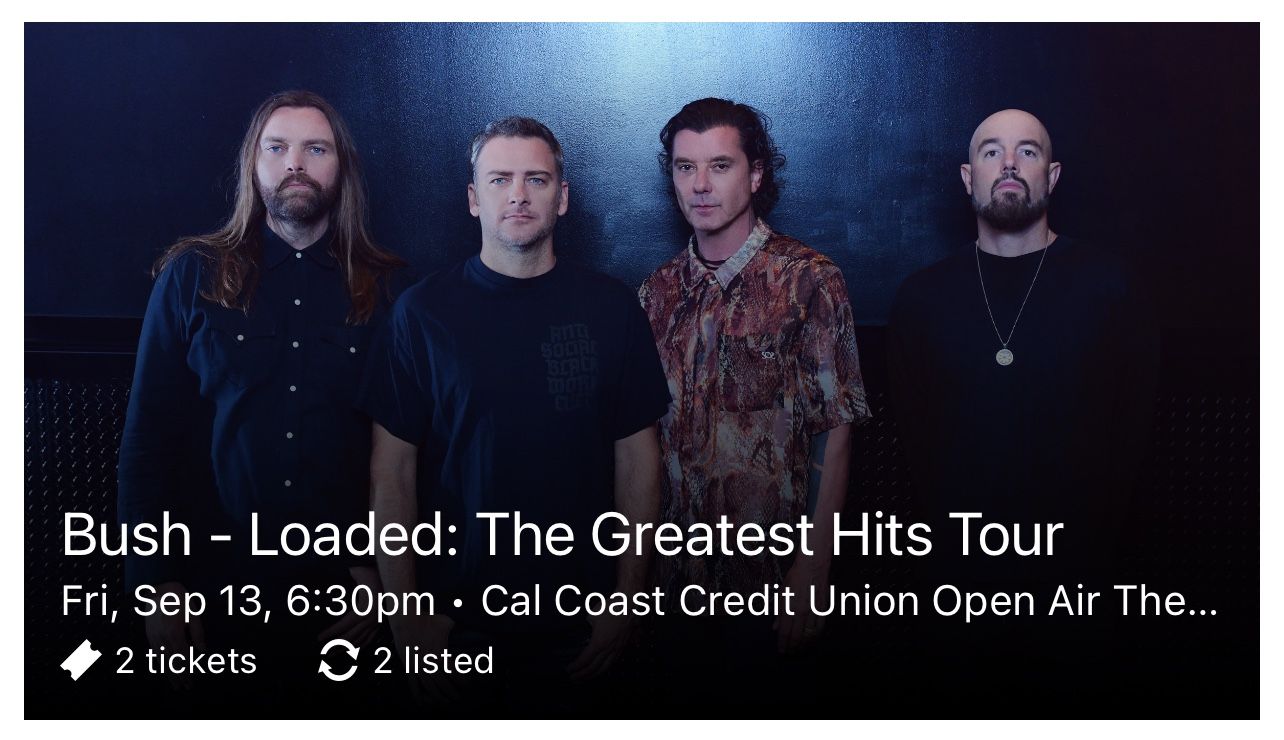 Bush - Loaded Tour w/ Jerry Cantrell and Candlebox
