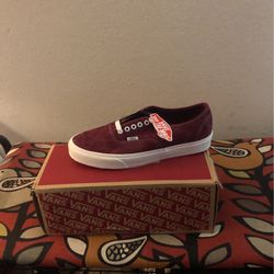 Burgundy Vans 