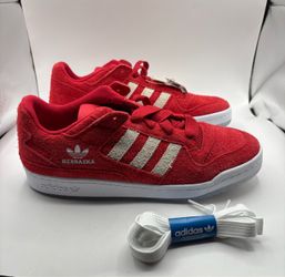 adidas Forum Low Nebraska Cornhuskers Team Colors Red White Men's Size 12