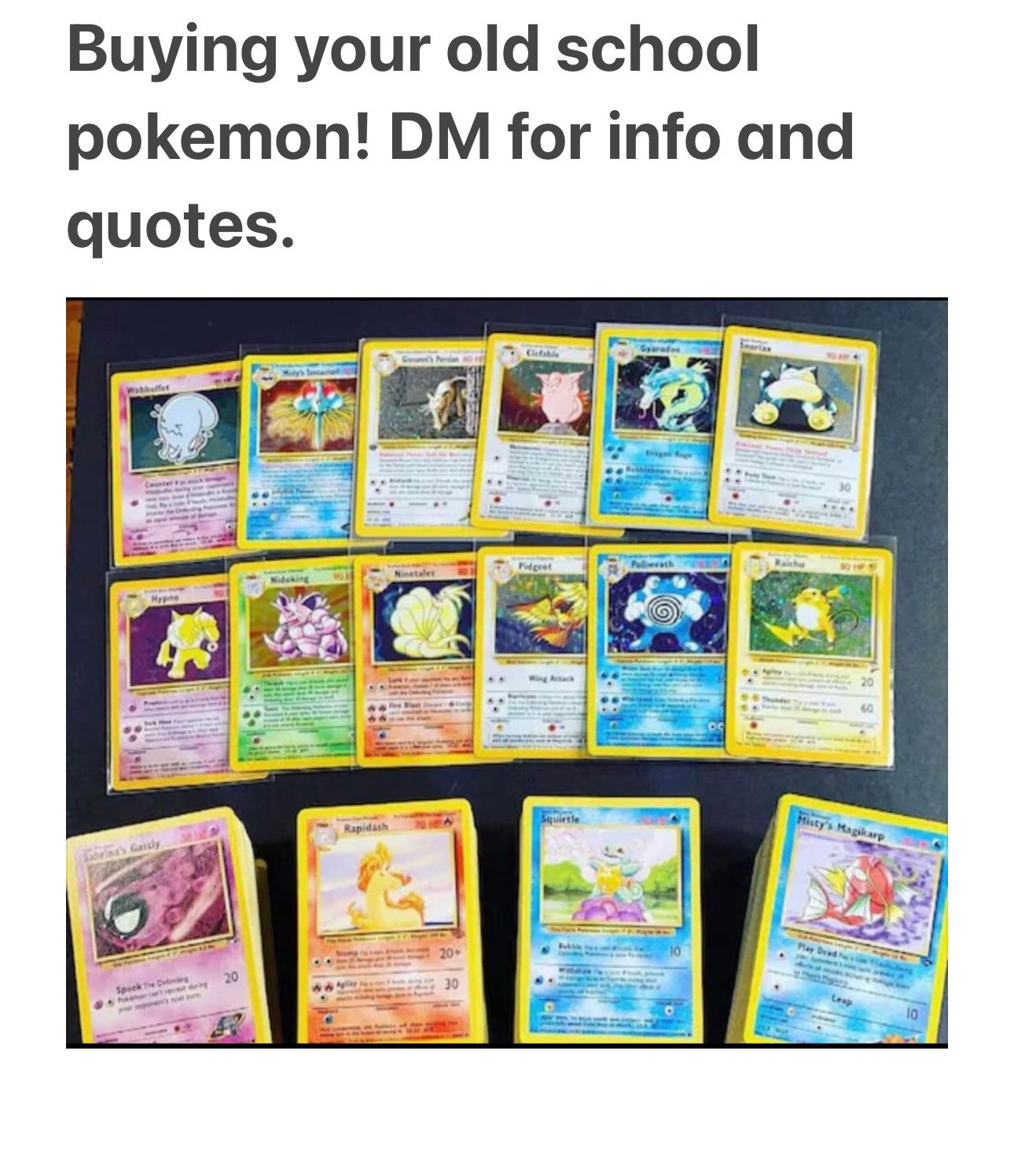 Buying Pokemon Cards