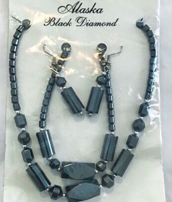 Alaska Black Diamond Jewelry Set