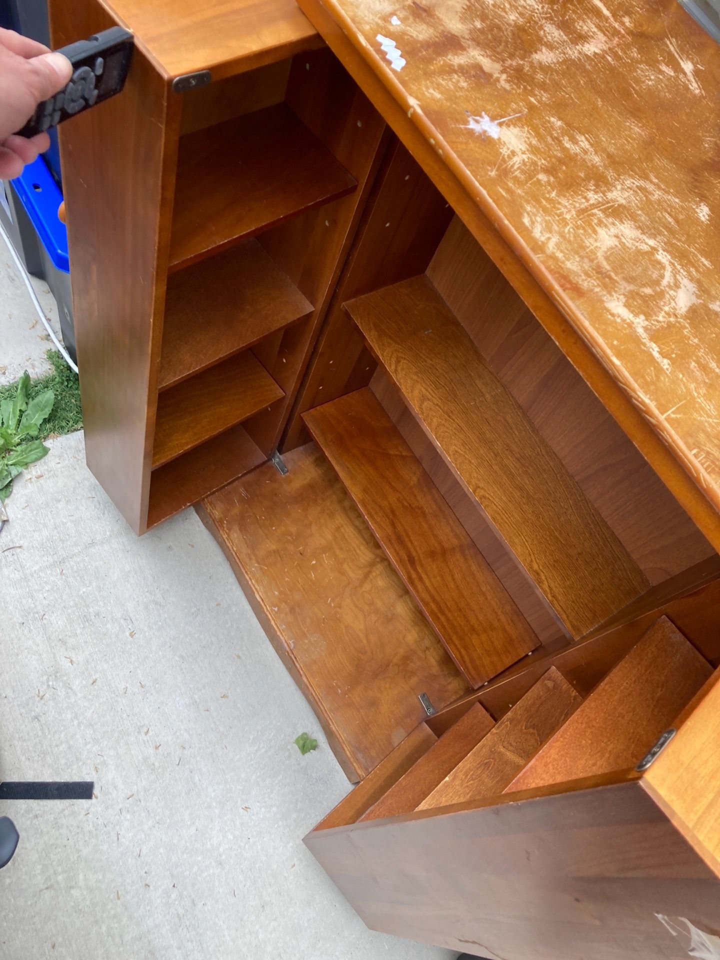 Liquor bar cabinet - solid wood