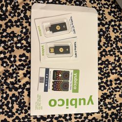 2 New Yubico YubiKey 5 NFC With Rainbow Color Yubikeys