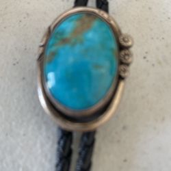Turquoise Navajo Bo Lo Tie 