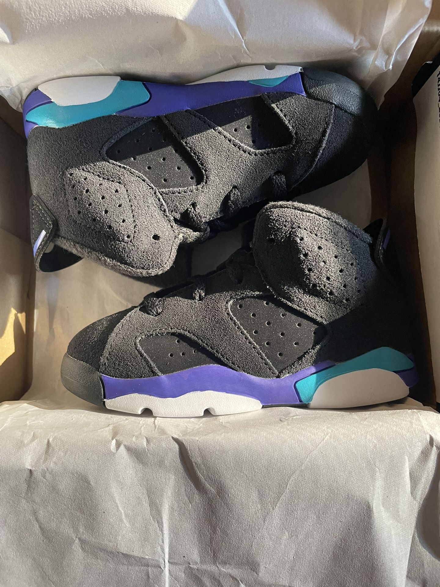 Air Jordan 6 Aqua TD Unreleased Sizes 8c, 9c, 10c