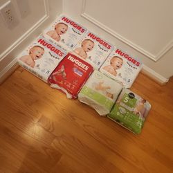 167 Size 5 Diapers 27 Lbs Plus Factory Sealed Non Smoking