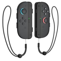 Gamorek Wrist Strap for Switch 2 Joycon – 2 Pack Switch2 Parts Accessories Controller Attachments for Nintendo Joy Con Controller,Black 