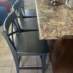 Barstool ikea grey wood