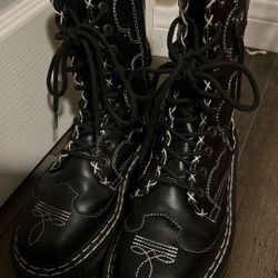 Dr Martens - Jadon HI Americana Gothic Leather Platforms