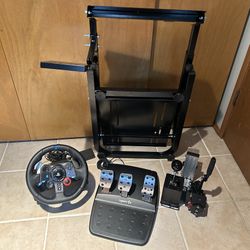 (fixed Price) Logitech G29 Racing Simulator Steering Wheel Full Set With Stand Shifter And Ebrake 