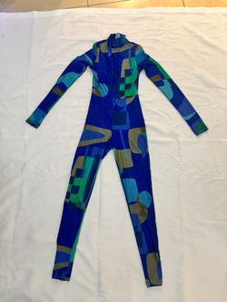 Abstract Print Full-Length Catsuit