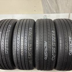 Set 4 Tires 265 55 20 Yokohama Geolander X-cv G057 Like New