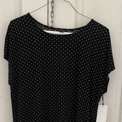 NEW Halogen Cap Sleeve Jersey Shirt Dress - New With Tags - Medium