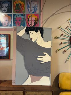 1980s Patrick Nagel Bergen Galleries , New Orleans - Commemorative #12 c.1987