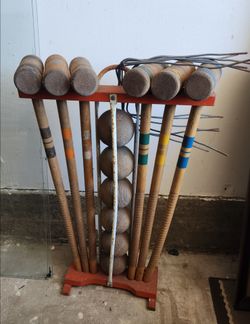 Vintage croquet set