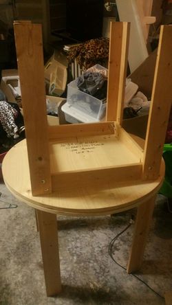 Wooden tables all they need is painting