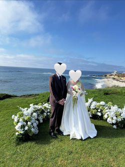 Faux wedding floral arrangements