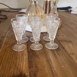  Antique 6 Shot Glasses