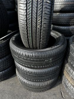 FOUR GOOD USED TIRES 95%TREAD LIFE. 245/55/19 Brigestone Duler 