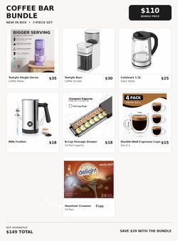 *New in Box* Coffee Bar Bundle – 7-Piece Setup