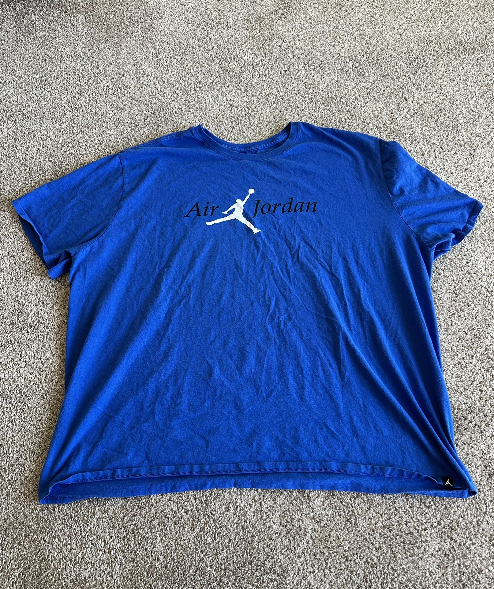 Vintage Nike Air Jordan Blue T-shirt Size 4XL