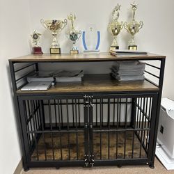 Mesa Multitusos Con Jaula Para Mascotas Medianas Y Pequeñas 