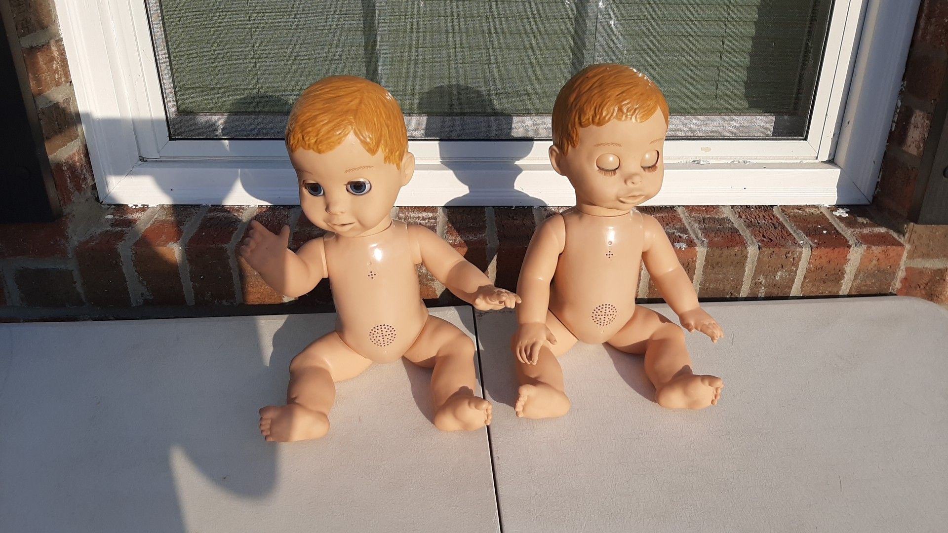 Two Luvabella Blonde Hair Interactive Bady Dolls