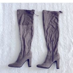 Unisa Taupe Over The Knee Boots
