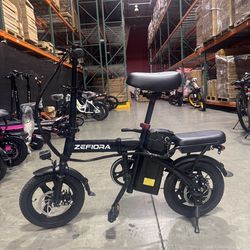 Folding electric bicycle