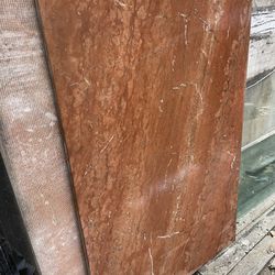 Rojo Rosso Alicante Red Natural Marble - Table Top Slab from Spain