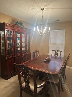 Dining room set with china cabinets