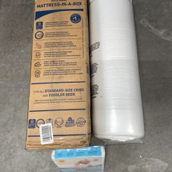 New Sealed Graco Premium Crib Toddler Mattress GREENGUARD Waterproof Washable