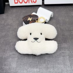 Puppy plush doll peach heart love pendant pendant 