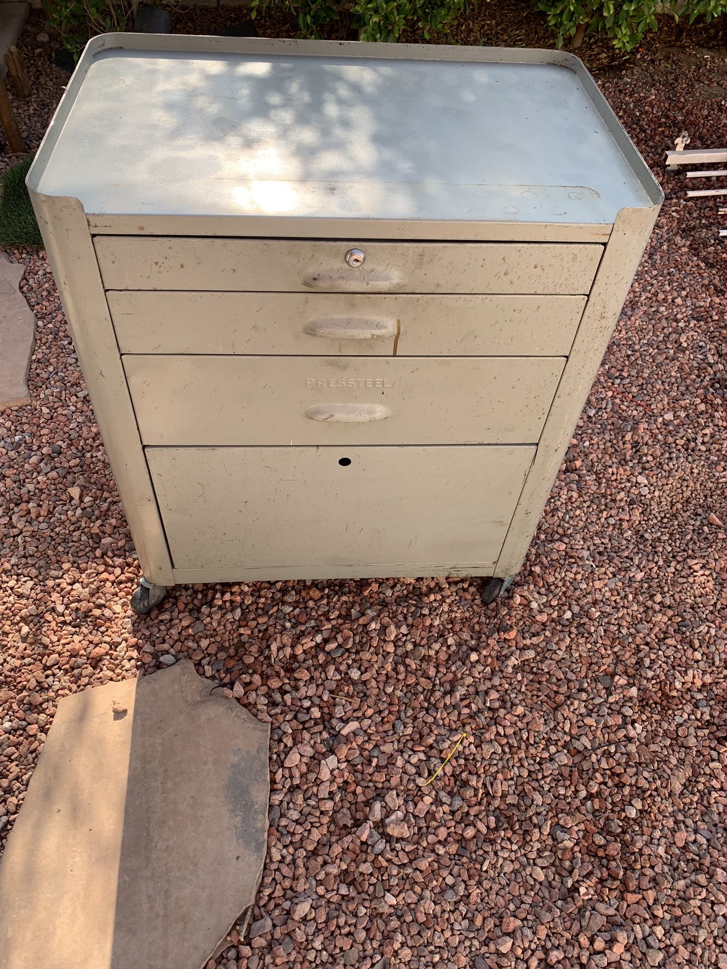 Vintage PLOMB Rolling Tool Cart