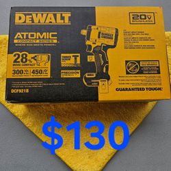 $130 New Dewalt 1/2" Impact Wrench 450 ft-lbs Breakaway torque (Tool-Only) 20-Volt