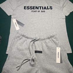 Dark Oatme Essential T-Shirt/Shorts