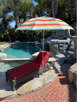 New umbrella beach sand or yard
