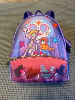 Loungefly Disney Pixar Moments Coco Miguel & Hector Performance Mini Backpack