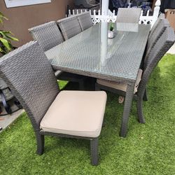 New Patio Set/ Outdoor Furniture Dining Table And 8 Chairs