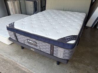 Puffy Mattress and Adjustable Base - Queen