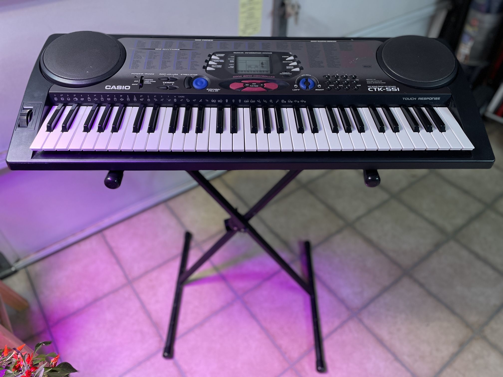 Keyboard - Casio CTK-551 With Stand And Power Supply