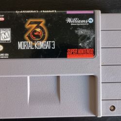 SUPER NINTENDO MORTAL KOMBAT 3