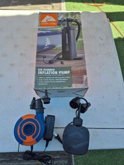 $5 each // Two electric and one manual air pump in very good condition