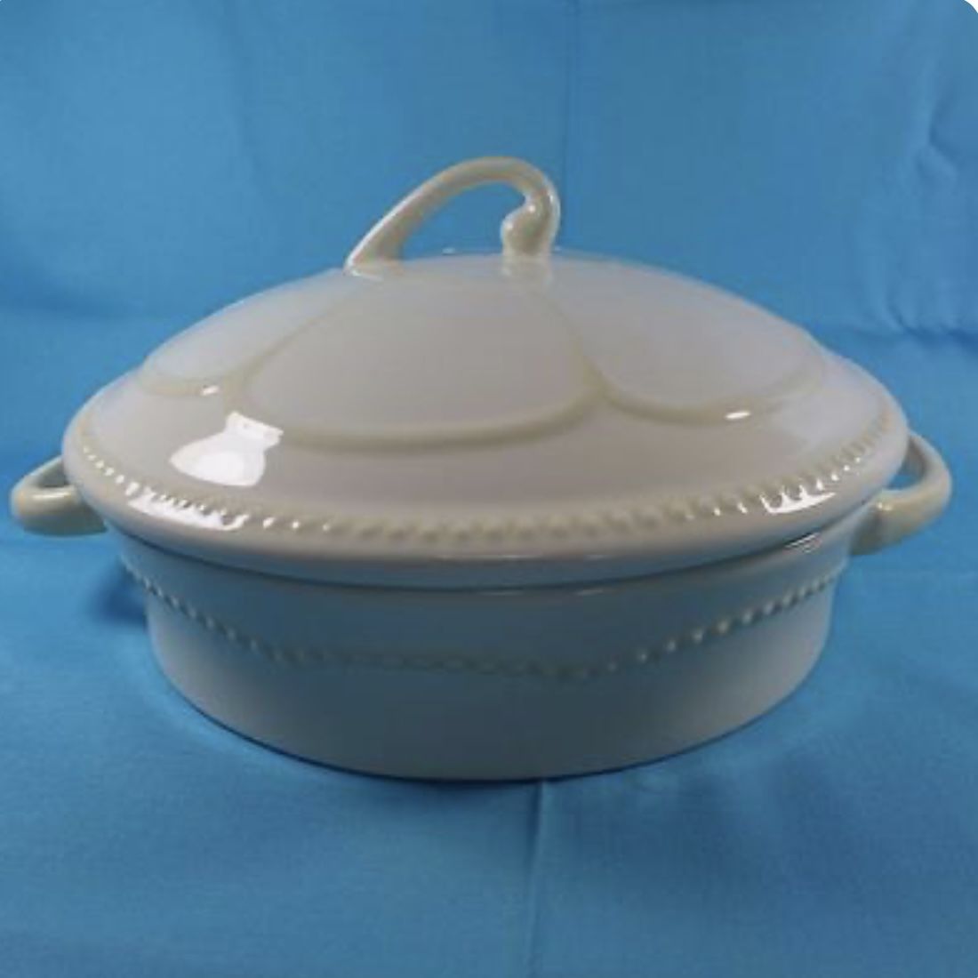 Princess house 2pc Ceramic Casserole #1358